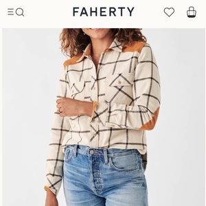 Faherty Daly Shirt in Olivia Plaid - size L - excellent condition, barely worn